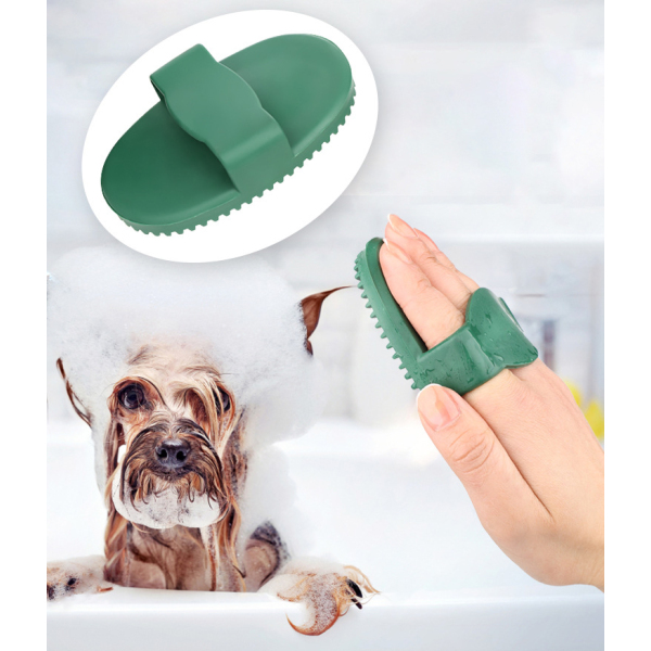 Cat Dog Pet Bath Brush Oval Massage Brush Hair Removal Grooming Brush for Cleaning Pet Fur