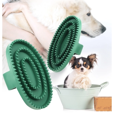 Cat Dog Oval Massage Bath Brush 01
