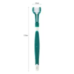 Cat Dog Triple Head Oral Cleaning Toothbrush