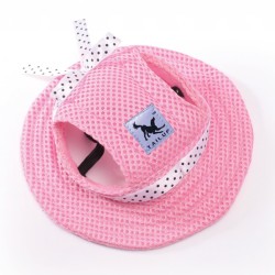TAILUP Dog Hat & Scarf Princess Pet Hat Dog Caps Hat with Neck Strap Adjustable Comfort Ear Holes