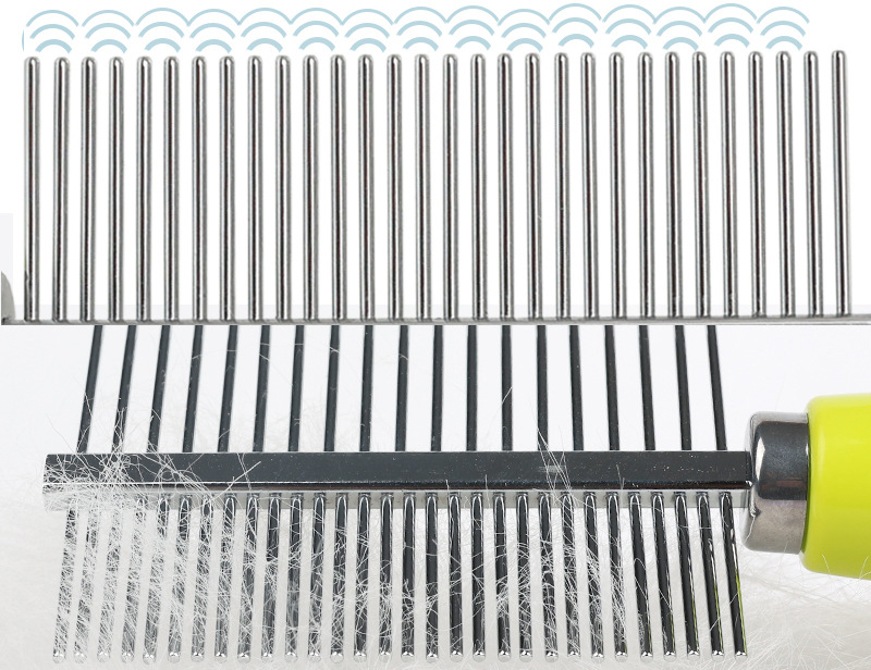 Cat Dog Stainless Steel Double Sided Grooming Comb