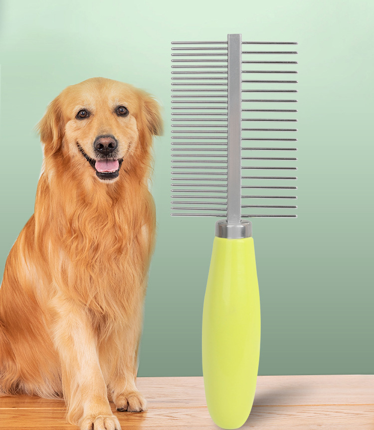 Cat Dog Stainless Steel Double Sided Grooming Comb