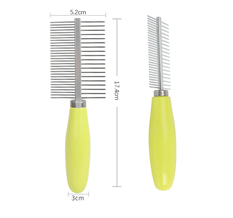 Cat Dog Stainless Steel Double Sided Grooming Comb