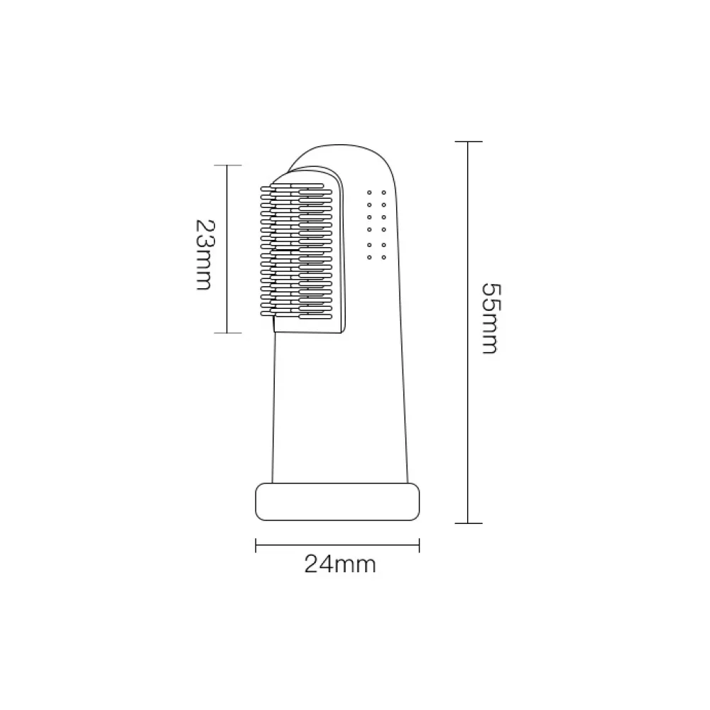 Cat Dog Finger Silicone Toothbrush
