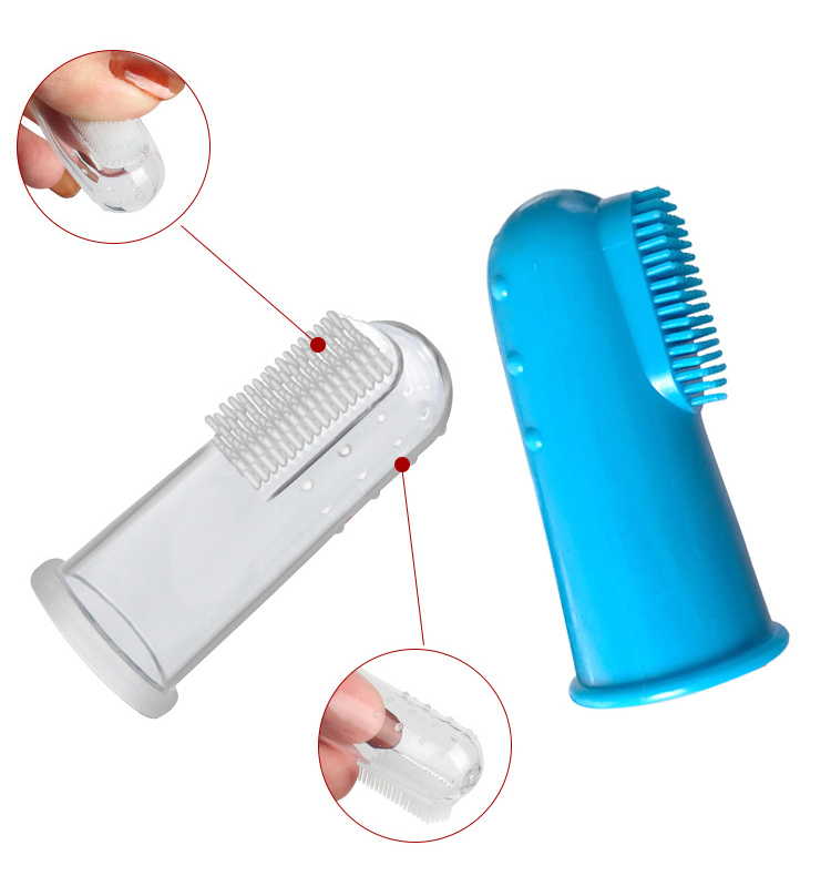 Cat Dog Finger Silicone Toothbrush