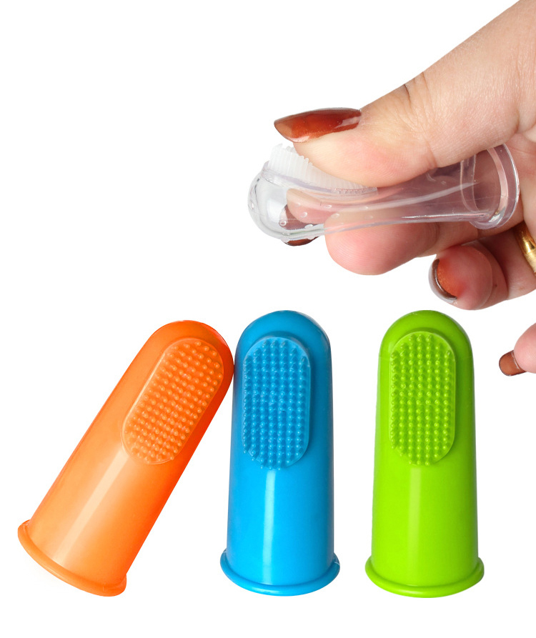Cat Dog Finger Silicone Toothbrush