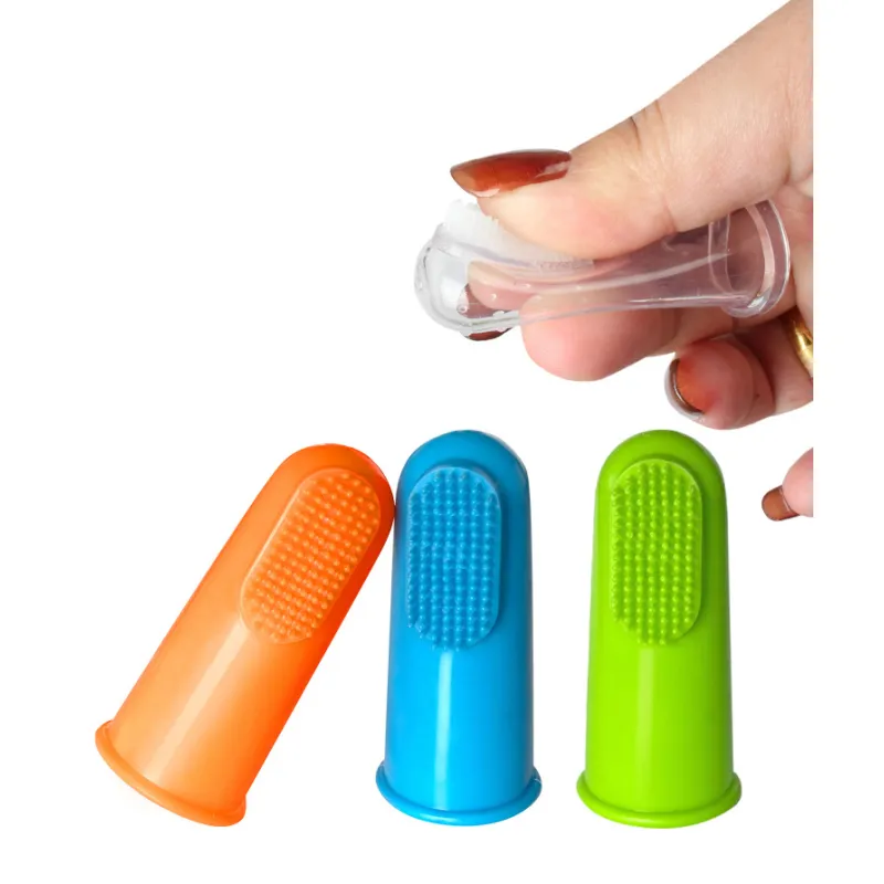 Cat Dog Finger Silicone Toothbrush