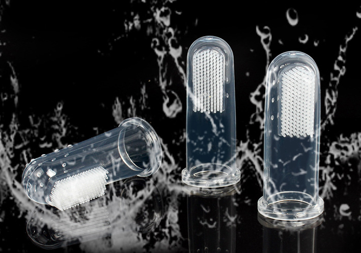 Cat Dog Finger Silicone Toothbrush