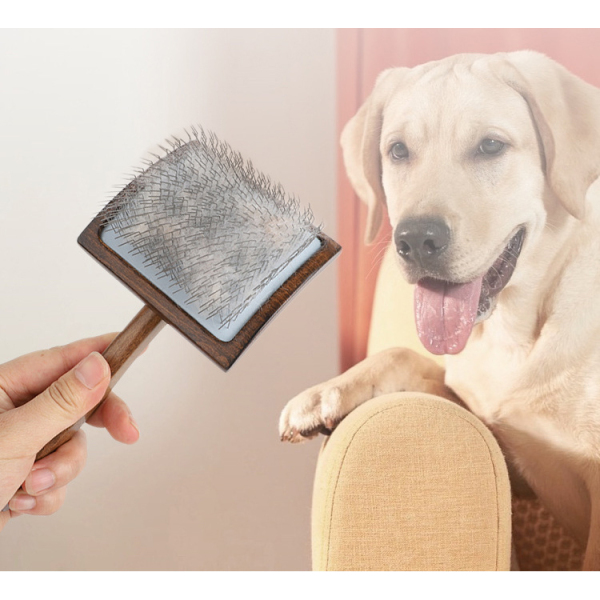Cat Dog Arc Long Needle Comb Solid Wood Hair Removal Comb Pet Massage Comb Beauty Rake Comb