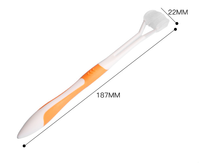 Cat Dog Three Head Cleaning Toothbrush