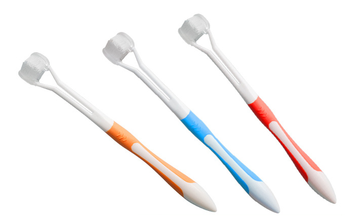 Cat Dog Three Head Cleaning Toothbrush