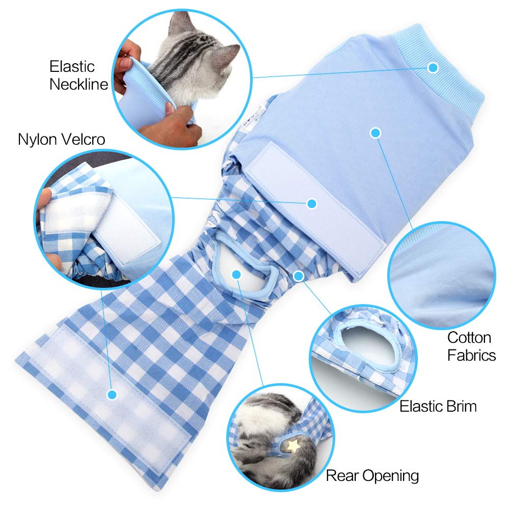 Cat recovery clothing Pet sterilization clothing Post-operative protective clothing Weaning clothing