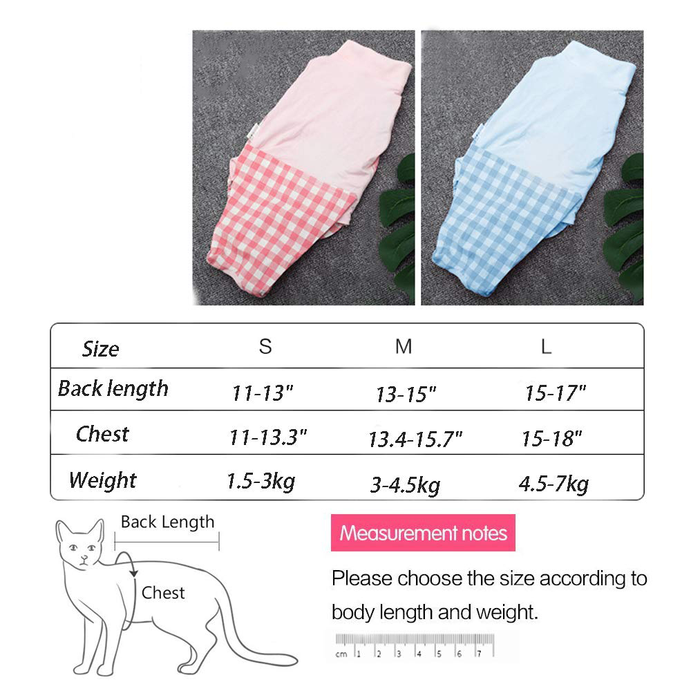 Cat recovery clothing Pet sterilization clothing Post-operative protective clothing Weaning clothing