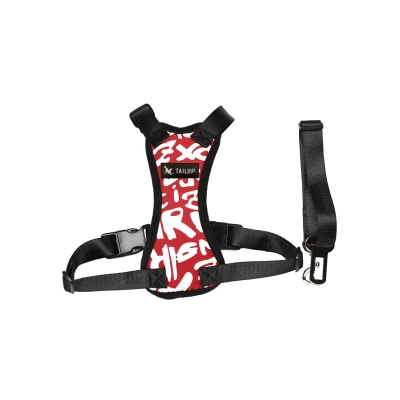 Alphabet Style Dog Harness With Car Seat Belt 01