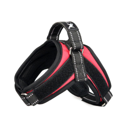 TAILUP Pet Dog Spring And Summer Harness Velcro Style Red And Black Double Stack Dog Vest