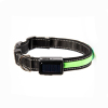 LED Solar Charging Glowing Light Up Dog Collars Usb Rechargeable Dog Collar Safety Flashing Dog Collars