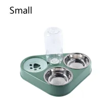 Stainless Steel 3 In 1 Dog Feeder Bowl04