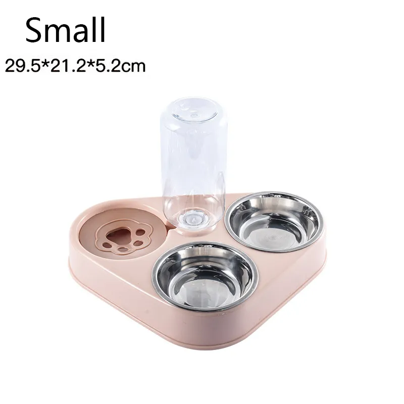 Stainless Steel 3 In 1 Dog Feeder Bowl05