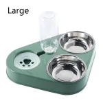 Stainless Steel 3 In 1 Dog Feeder Bowl