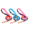Dog Cat Collar Ethnic Flower Collar Metal Buckle Can Be Engraved Personalized Soft Comfortable Adjustable