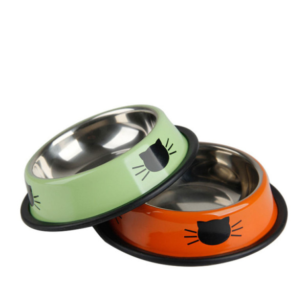 CAT DOG Bowls & Slow Feeder Bowls Pet Food Utensils Stainless Steel Bowl Thickened Cat Dog Food Bowl Pet Bowl