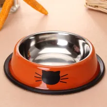 Stainless Thickened Cat Dog Food Bowl03