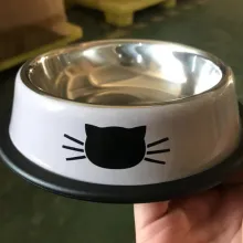 Stainless Thickened Cat Dog Food Bowl06