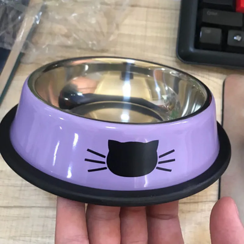Stainless Thickened Cat Dog Food Bowl08