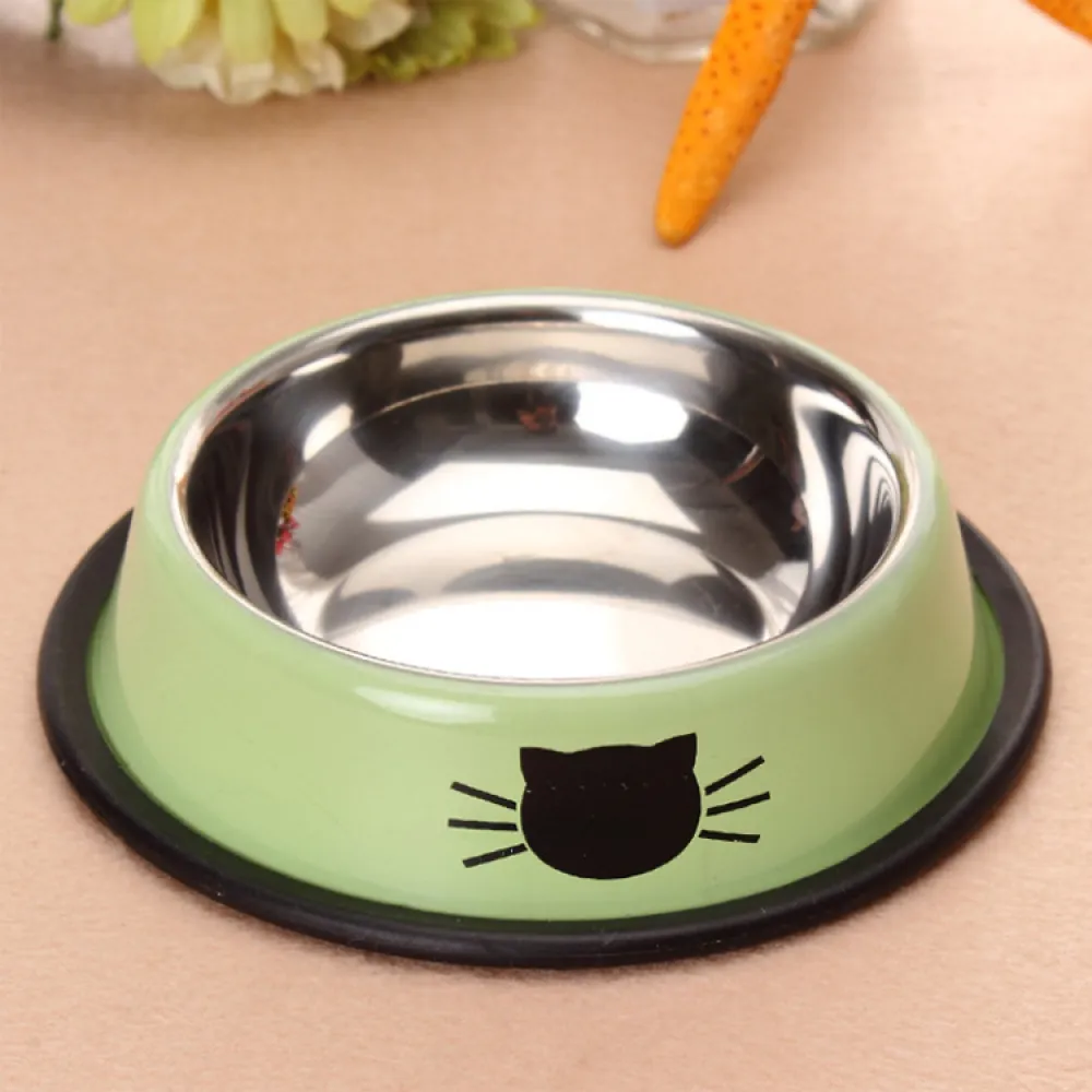 Stainless Thickened Cat Dog Food Bowl
