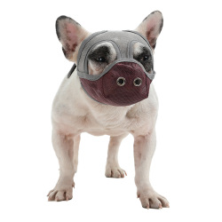 DOG Muzzles Short Mouth Dog Nose Anti Bite Adjustable Anti Chew Barking Dog Mask Bulldog Pug Breathable Mesh Pet Mask
