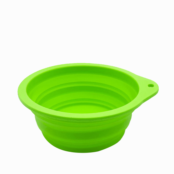 CAT DOG Bowls & Slow Feeder Bowls Foldable Dog Bowl Foldable Expandable Silicone Cup Plate For Pet Cat Food Feeding Water Portable Travel Bowl With Carabiner
