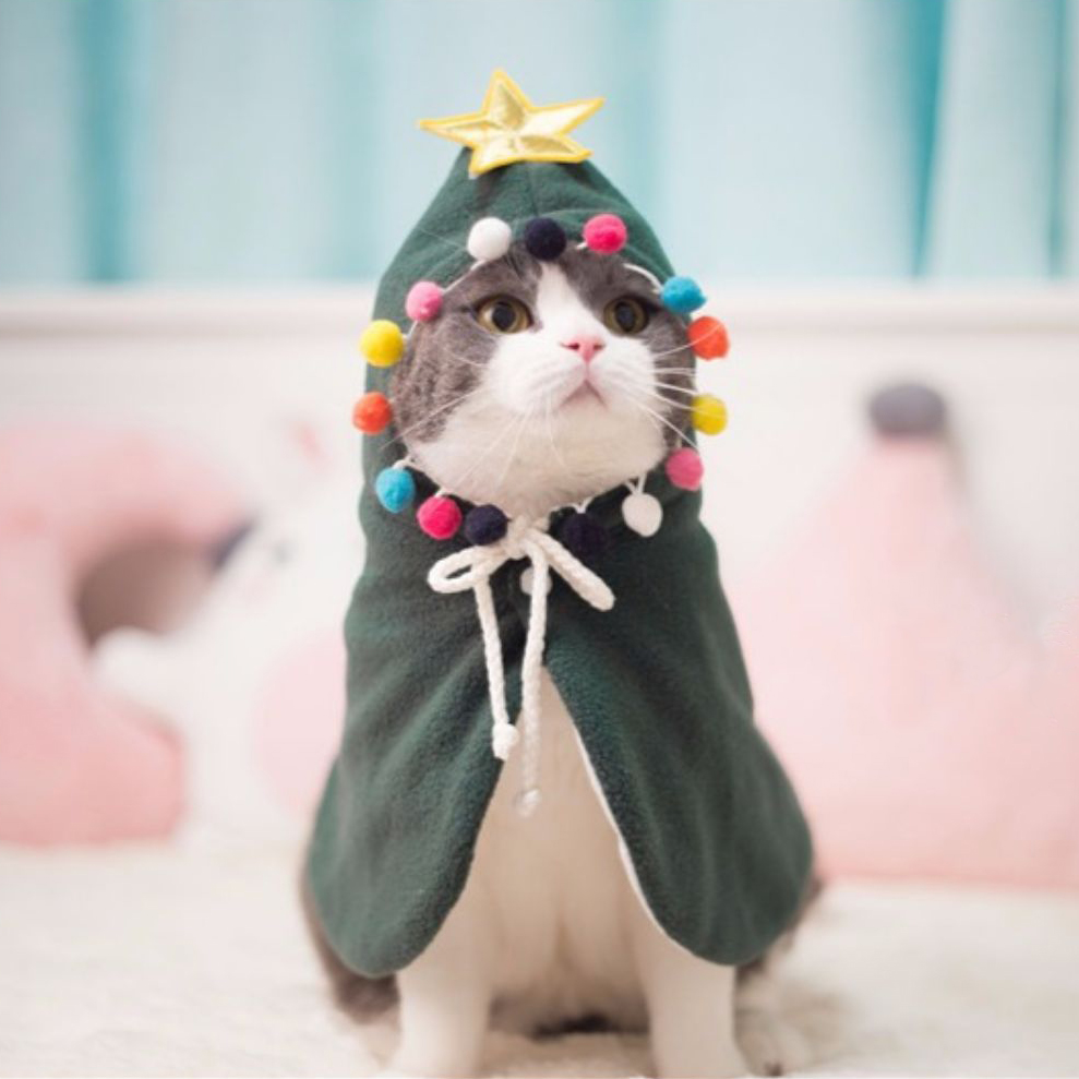 CAT Capes & Gowns Pet Clothes Christmas Halloween Transformed Funny Cat Clothes Cloak