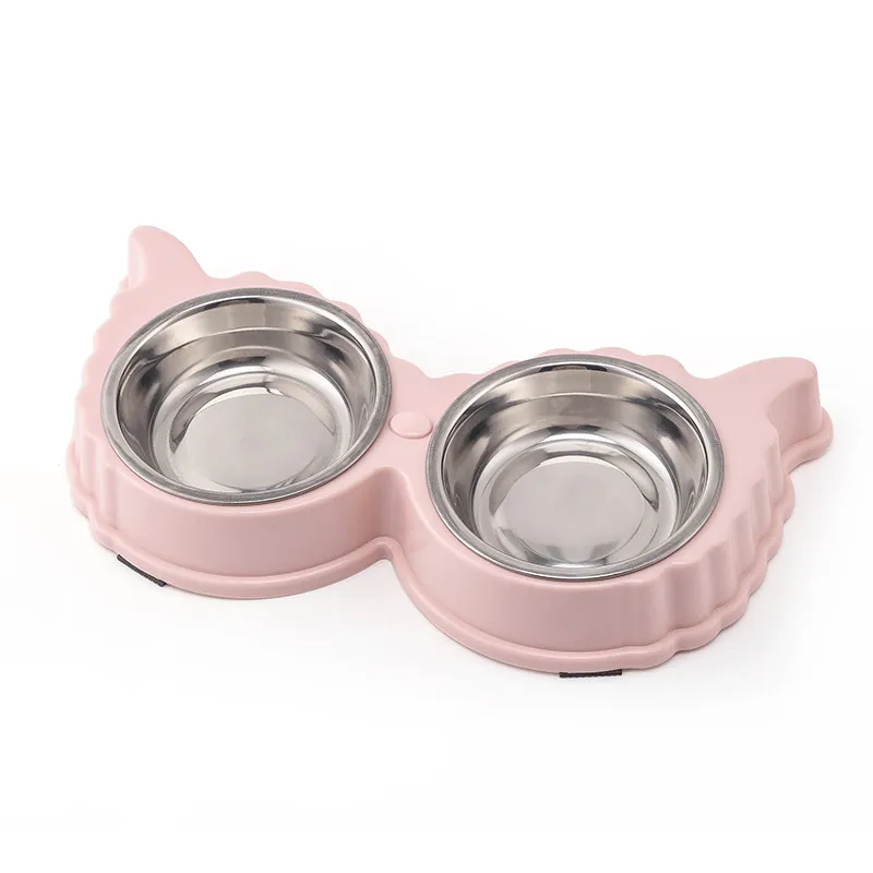 Stainless Steel Cat Dog Feeder Bowls Set01