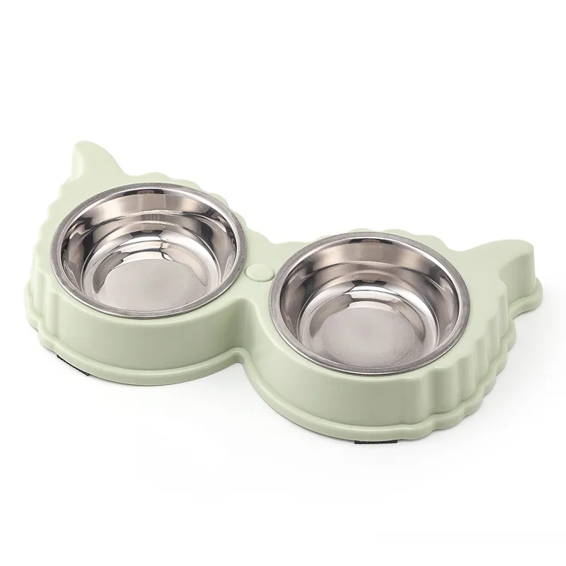 Stainless Steel Cat Dog Feeder Bowls Set02