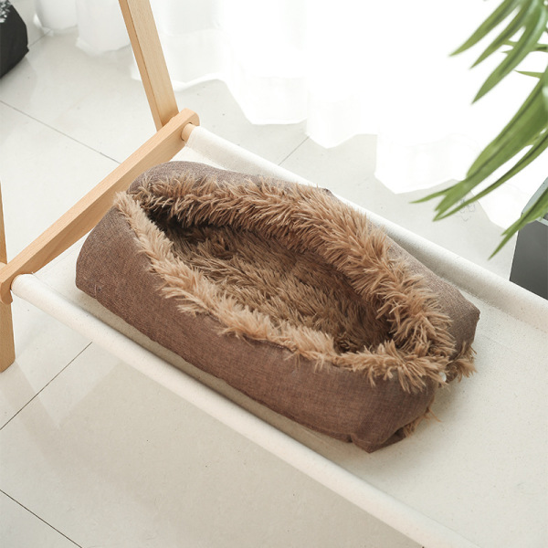CAT DOG Bag & Cages Plush Dog Pad Pet Pad Pet Bed Dog Kennel Winter Warm Four Seasons Square Kennel Cat Litter