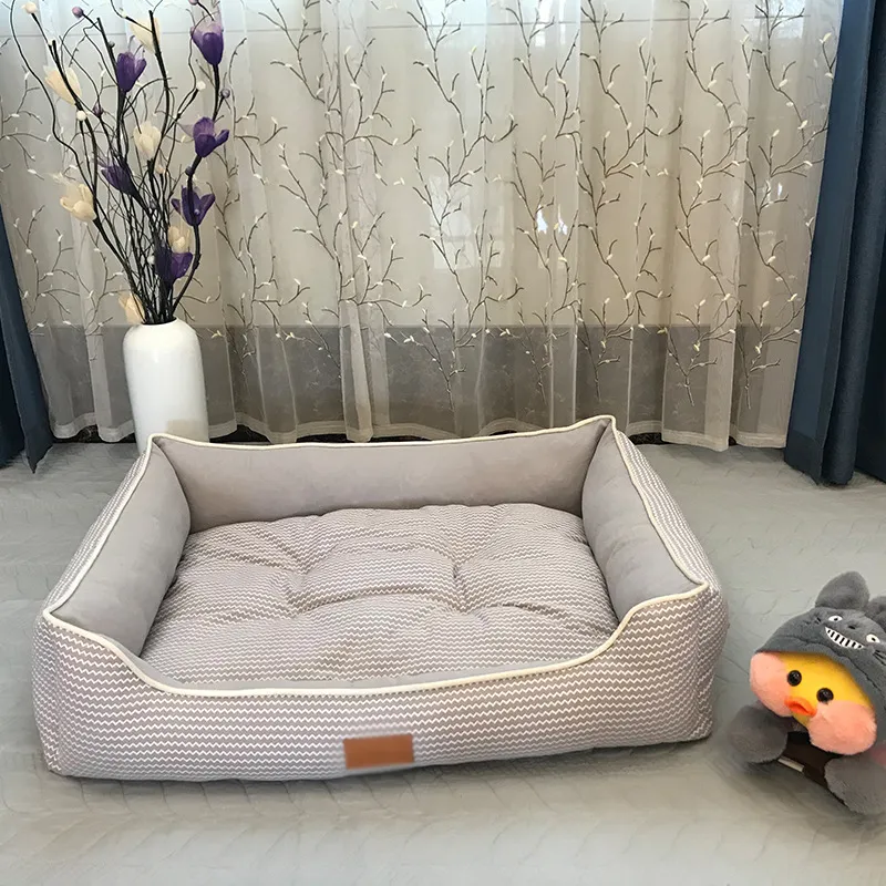 Removable Cotton Linen Breathable Dog Kennel03