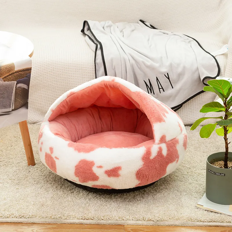 Winter Warm Plush Half Bag Dog Nest04