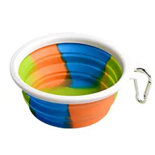 Folding Camouflage Silicone Dog Bowls01