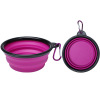 CAT DOG Bowls & Slow Feeder Bowls Pet Silicone Folding Bowl Travel Portable Dog Bowl Dog Food Bowl Cat Bowl Foldable Dog Bowl