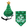 DOG Capes & Gowns Hat & Scarf Pet Christmas Set Hat Triangle Scarf Combination Pet Christmas Ornaments