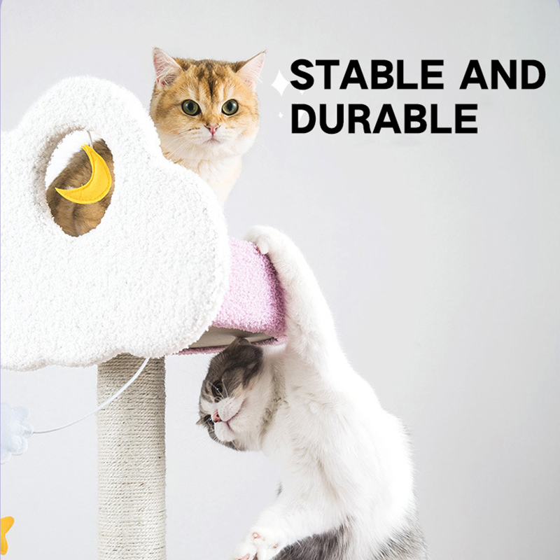 CAT Scratchers & Cat Tree Purple Cat Climbing Frame Cat Nest Cat Tree One Scratching Column Large Cat Tower Cat Scratching Board Toy Jumping Platform Cat Villa