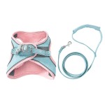 CAT Leashes & Collars Cat Traction Rope Vest Type Reflective Chest Strap Anti-breakaway Cute Outgoing Traction Rope Walking Cat Special Rope