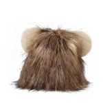 CAT Hat & Scarf Headdress Wig Hat Pet Cat Head Cover Cat Costume Lion Head Cover
