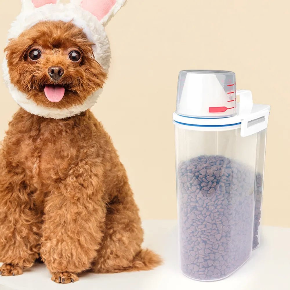 Cat Dog Food Sealed Storage Bucket