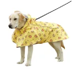 Dog Rain Gear Pet Clothing Waterproof Reflective Cape Raincoat Transparent PU Leather Dog Raincoat