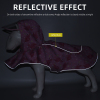 Dog Rain Gear Pet Clothing Waterproof Reflective Cape Raincoat Transparent PU Leather Dog Raincoat
