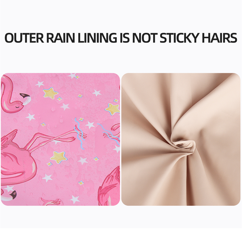 Dog Rain Gear Pet Clothing Waterproof Reflective Cape Raincoat Transparent PU Leather Dog Raincoat