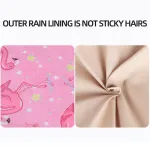 Dog Rain Gear Pet Clothing Waterproof Reflective Cape Raincoat Transparent PU Leather Dog Raincoat