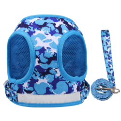 CAT DOG Leashes & Collars Pet Chest Strap Reflective Breathable Cat Strap Printing Dog Leash Dog Rope