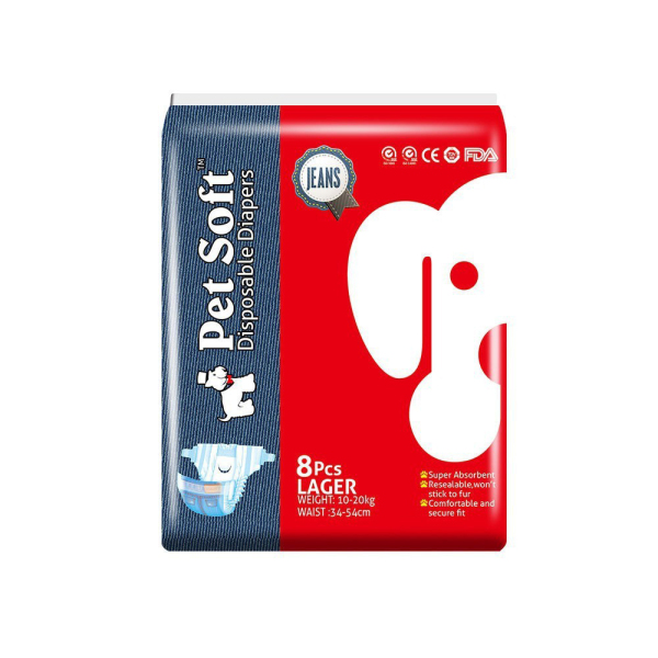 DONO DOG Physiological Pant Lightweight Denim Style Dog Physiological Pants Pet Diapers Special Diapers